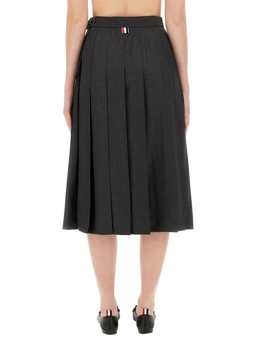 THOM BROWNE Pleated Skirt - Size 40 IT