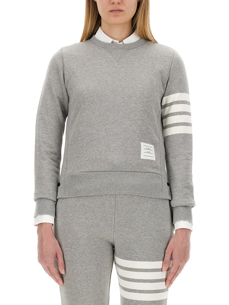 THOM BROWNE Classic 4-Bar Cotton Sweatshirt - Size 40 IT