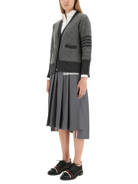 THOM BROWNE Regular Fit Pleated Skirt - Size 42 IT