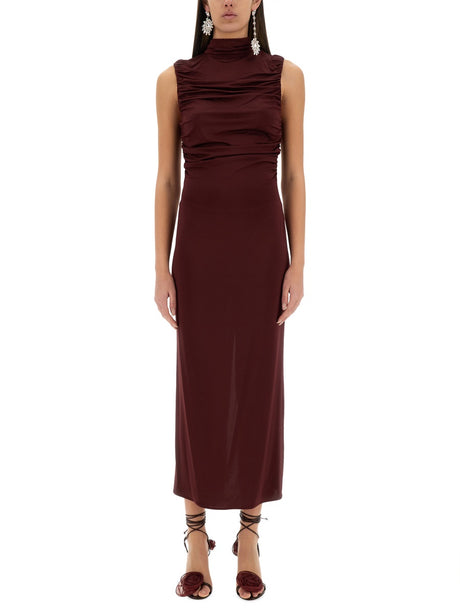 MAGDA BUTRYM Slim Fit Dress with Draped Collar - Size 36