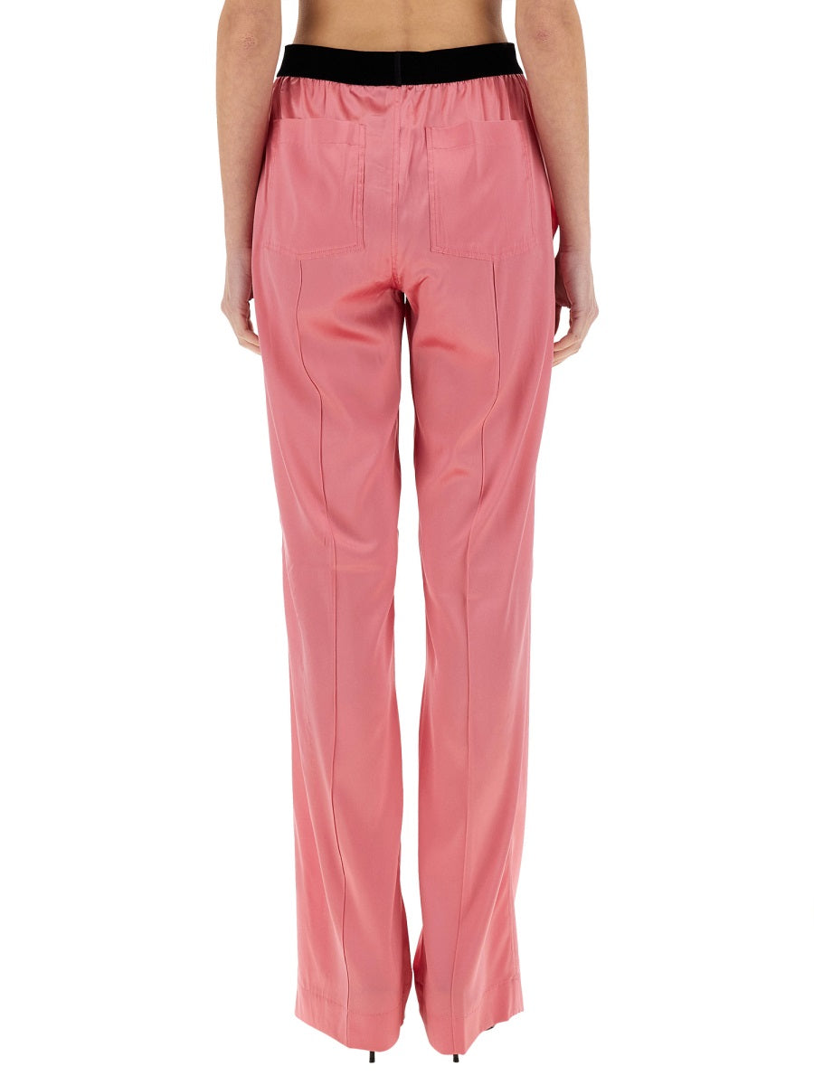 TOM FORD Stretch Silk Trousers - Size S