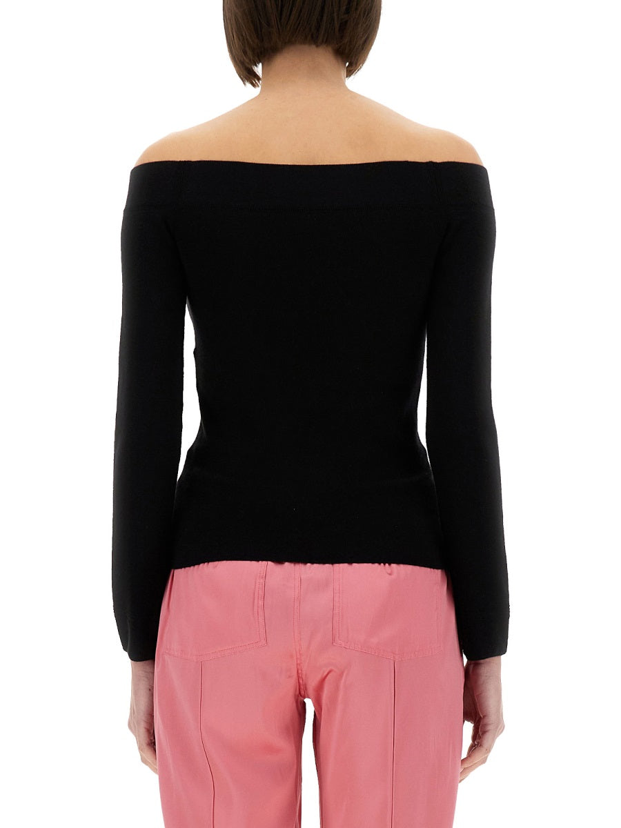 TOM FORD Off The Shoulder Knit Top - Slim Fit