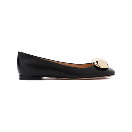 GIANVITO ROSSI Elegant Nappa Leather Ballerina Flats