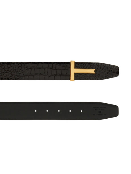 TOM FORD Reversible Leather Belt for Men