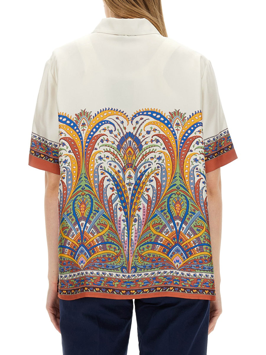 ETRO Printed Silk Shirt - Regular Fit