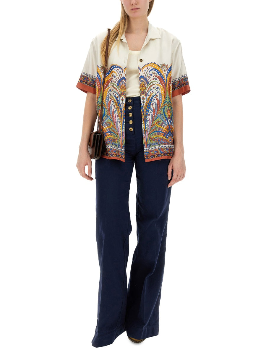 ETRO Printed Silk Shirt - Regular Fit