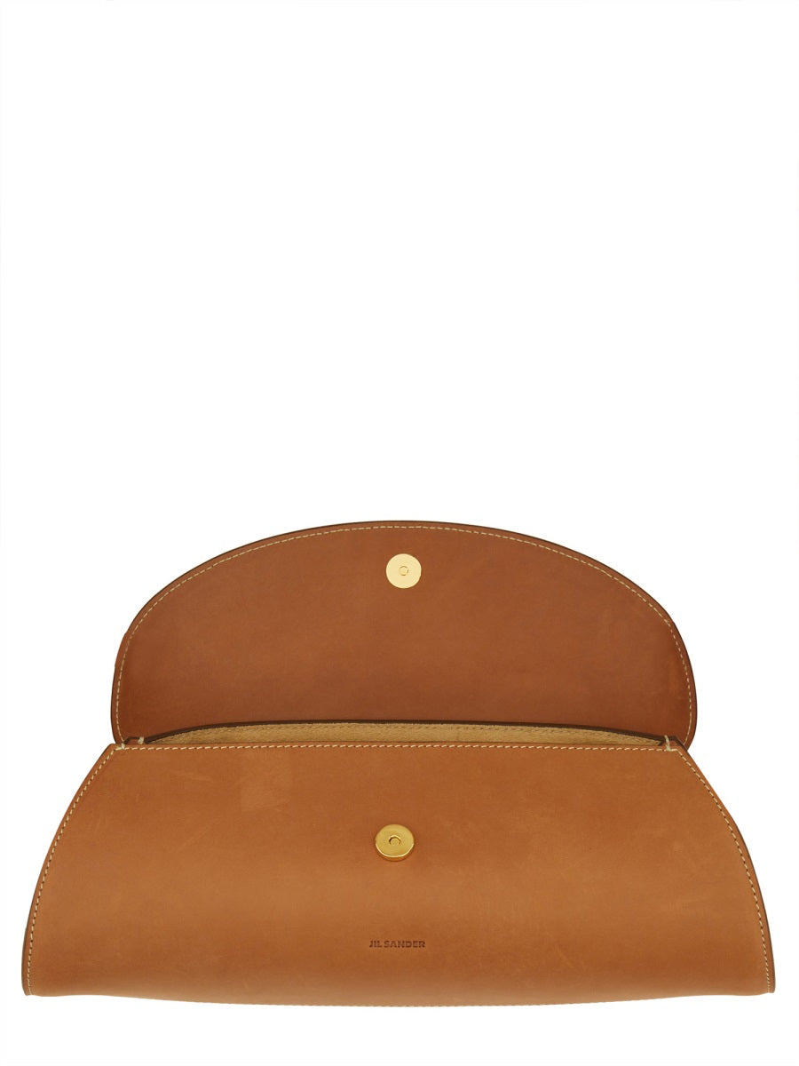 JIL SANDER Mini Leather Cannoli Handbag