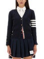 THOM BROWNE Women's Signature Cardigan with Iconic Details