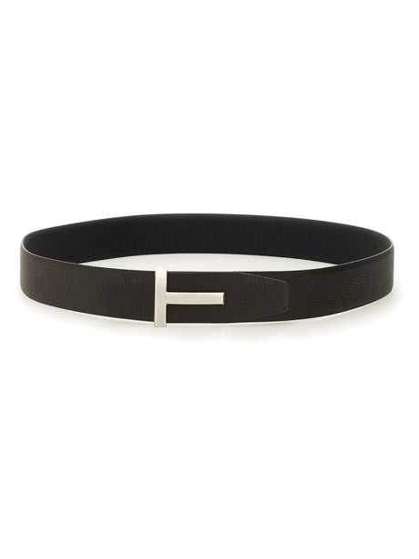 TOM FORD Reversible Leather Belt - 4 CM