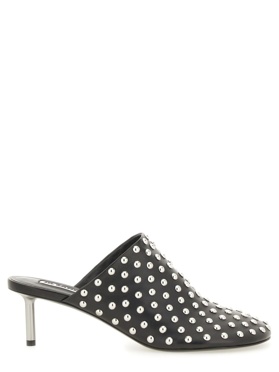 JIL SANDER Nappa Leather Flats with Studs