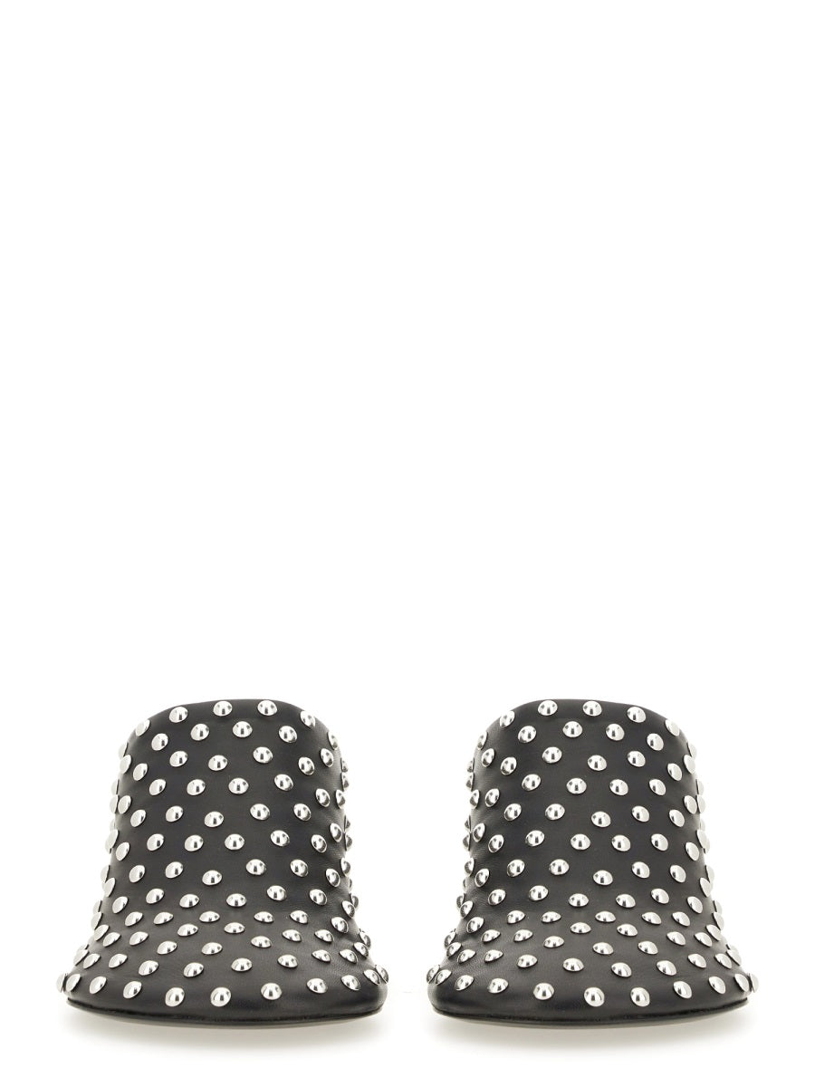 JIL SANDER Nappa Leather Flats with Studs