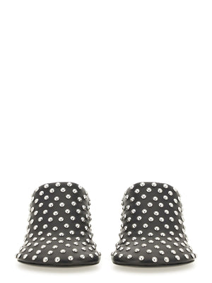 JIL SANDER Nappa Leather Flats with Studs