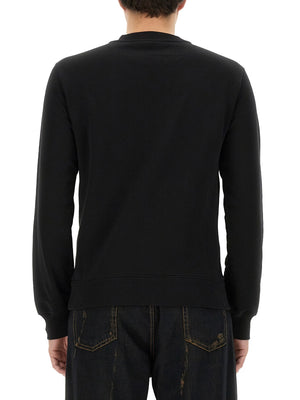 DOLCE & GABBANA Men's Logo Plaque Sweatshirt - Size 48