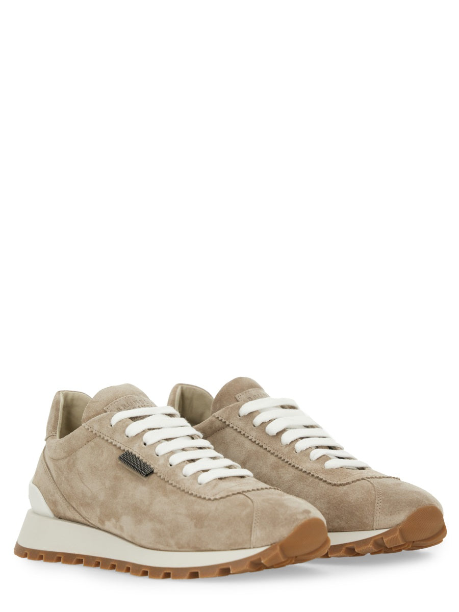 BRUNELLO CUCINELLI Women's Leather Running Sneakers - SS25 Collection