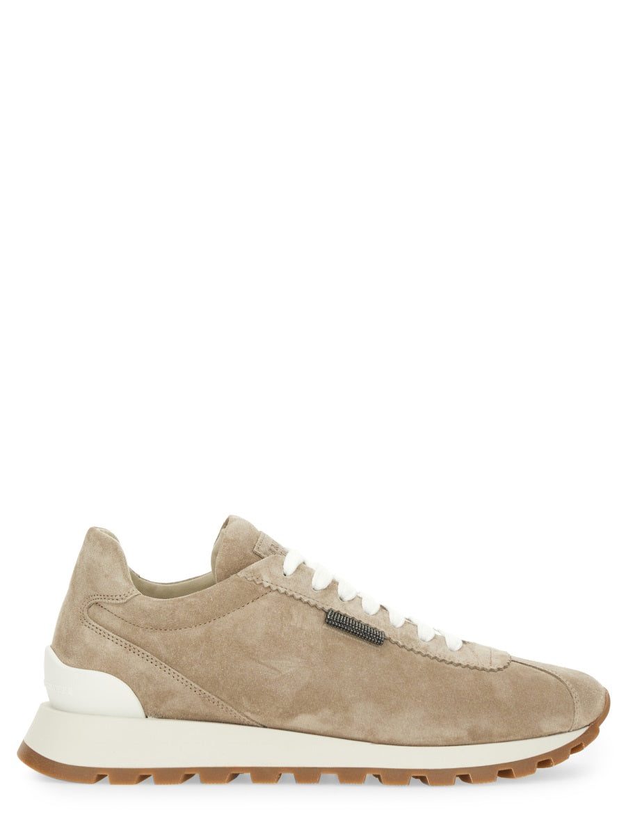 BRUNELLO CUCINELLI Women's Leather Running Sneakers - SS25 Collection