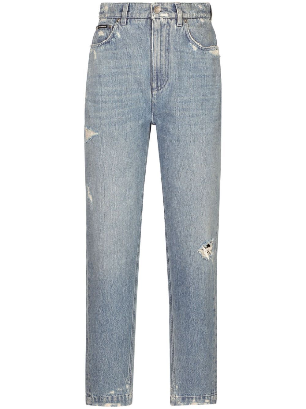 DOLCE & GABBANA High-Waisted Straight-Leg Jeans for Men