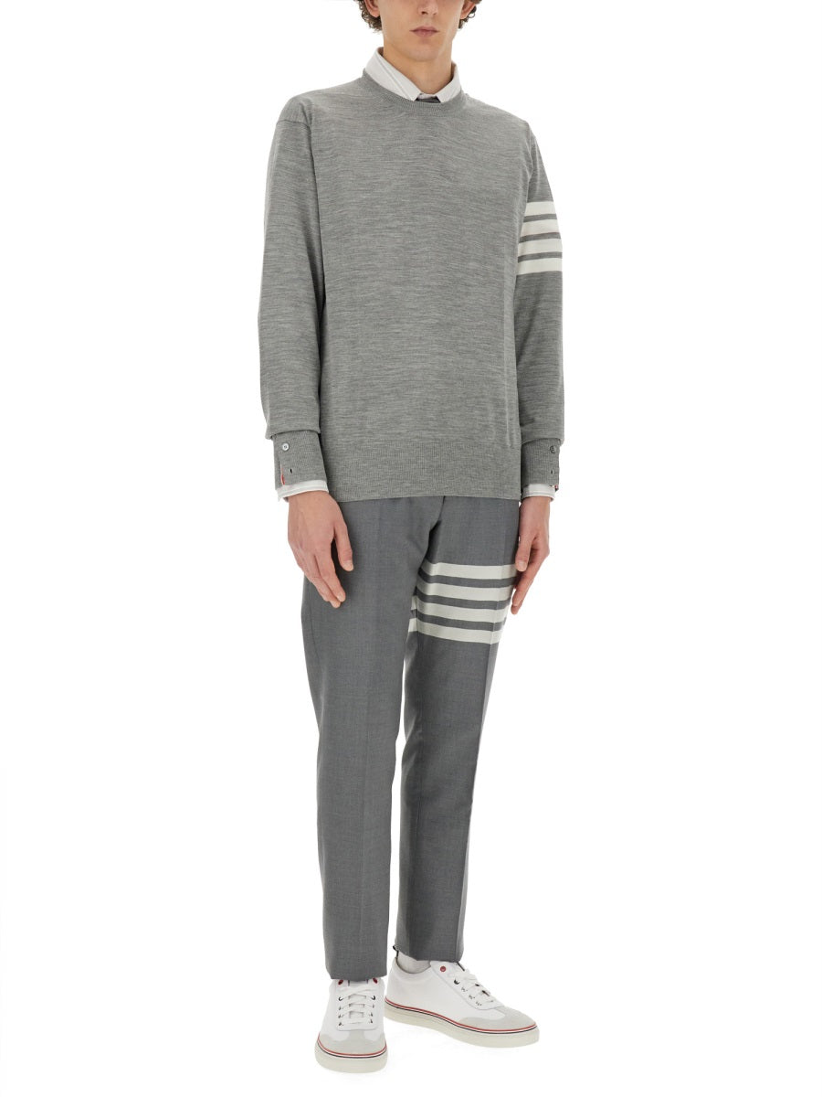 THOM BROWNE Men's Slim Fit 4-Bar Stripe Sweater - Size 5 JP