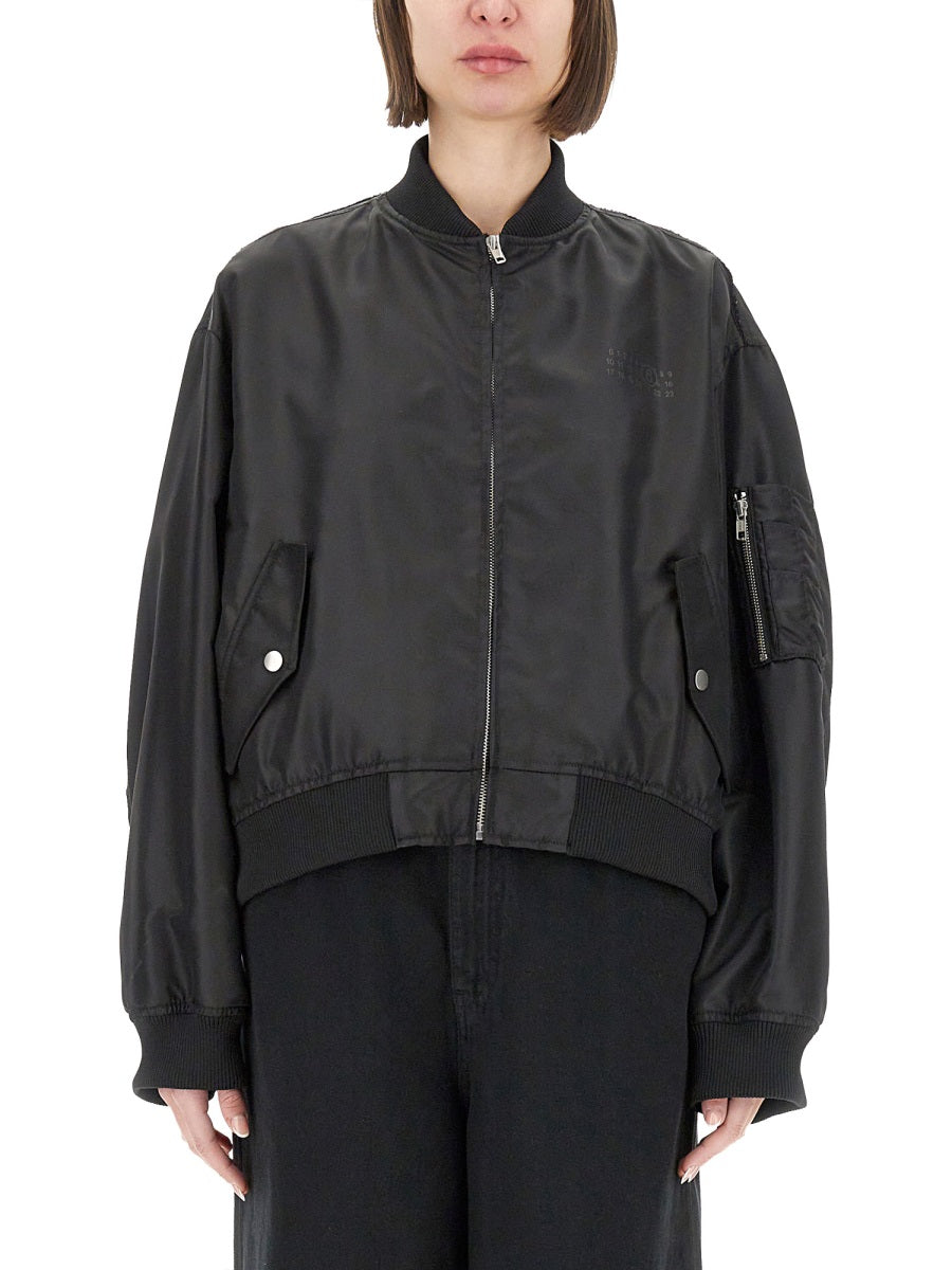 MM6 MAISON MARGIELA Women's Mini Bomber Jacket - SS25 Collection