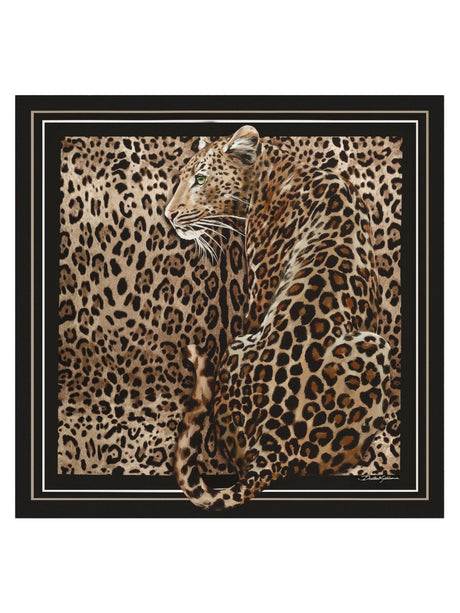 DOLCE & GABBANA Elegant Twill Silk Scarf