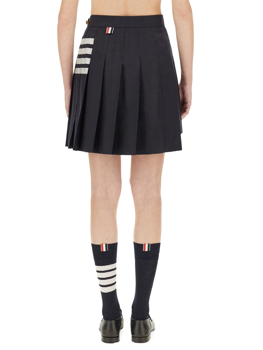 THOM BROWNE Wool Mini Skirt - Size 36 IT