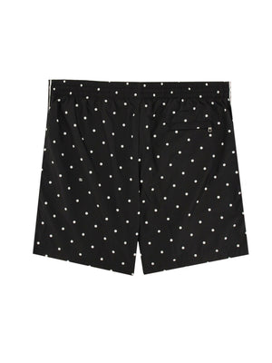 DOLCE & GABBANA Polka Dot Print Swim Trunks - Men's SS25 Collection