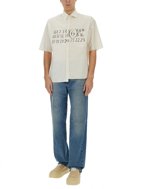 MM6 MAISON MARGIELA Asymmetrical Mini Shirt - Size 50 IT