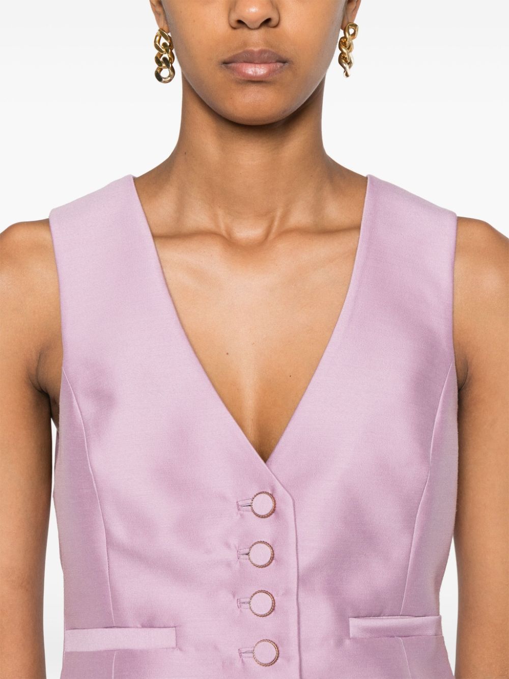 ZIMMERMANN Elegant Wool-Silk Mini Vest