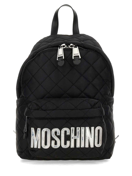 MOSCHINO Quilted Nylon Mini Backpack