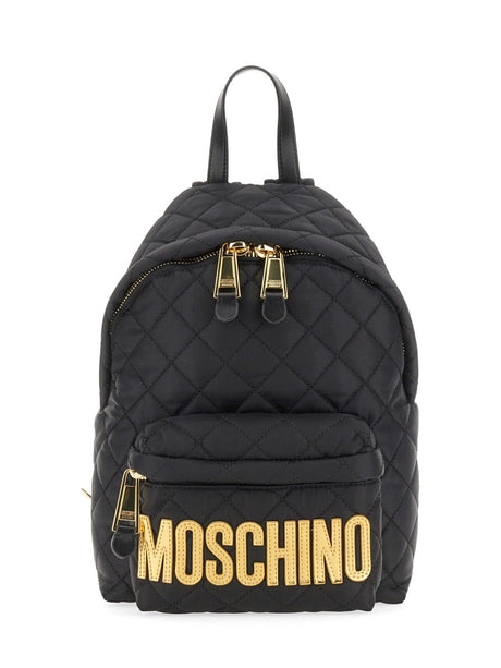 MOSCHINO Quilted Nylon Mini Backpack