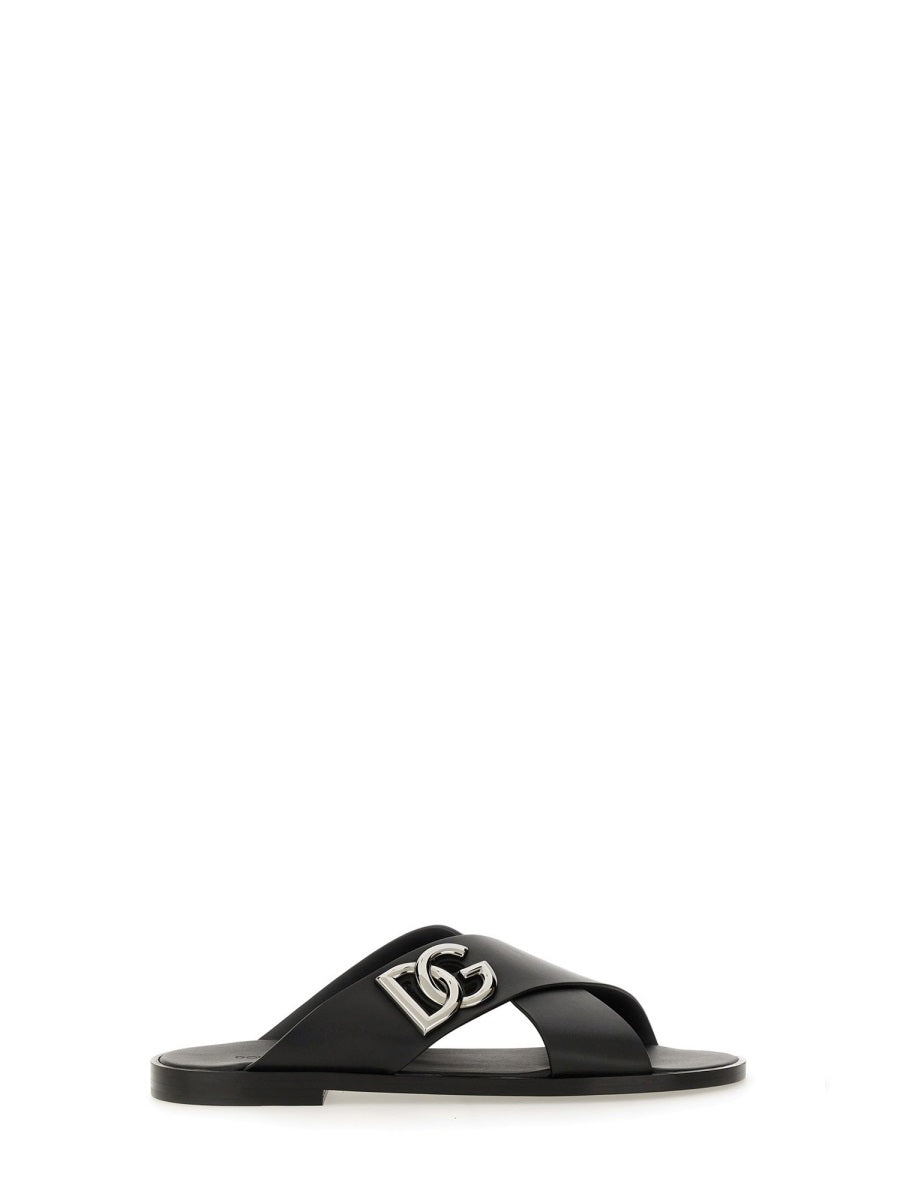 DOLCE & GABBANA Premium Leather Sandal for Men - SS25 Collection