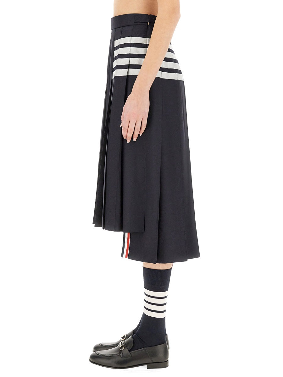 THOM BROWNE Pleated Mini Skirt