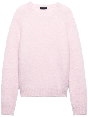 PRADA Classic Crew-Neck Wool Sweater for Women