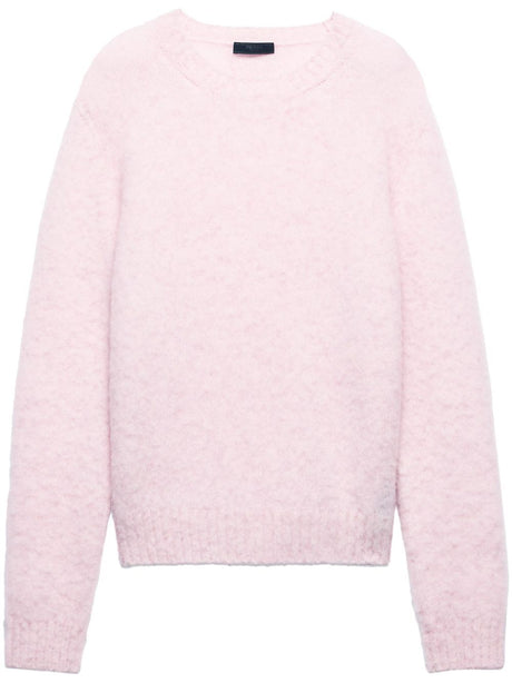 PRADA Classic Crew-Neck Wool Sweater for Women