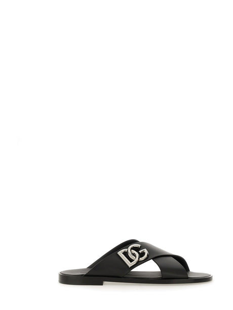 DOLCE & GABBANA Premium Leather Sandal for Men - SS25 Collection