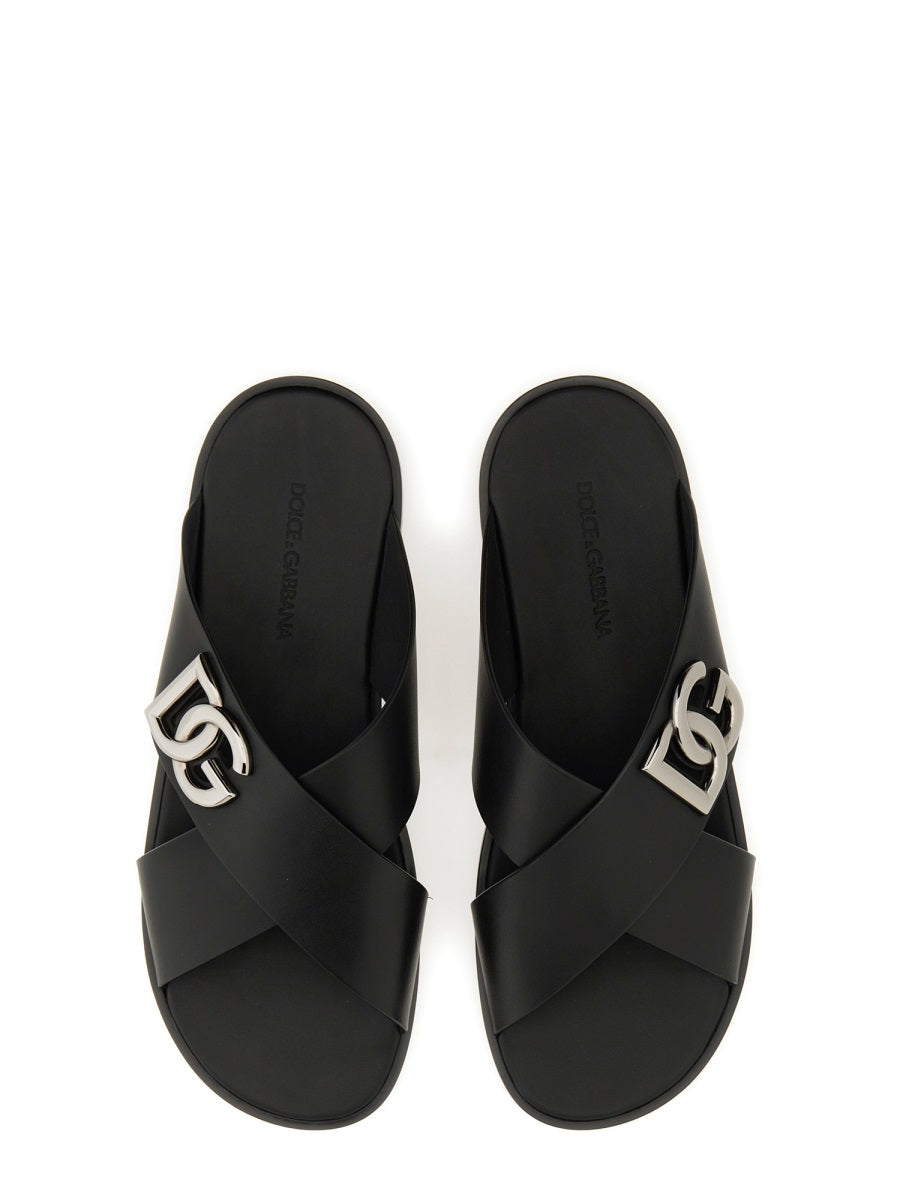 DOLCE & GABBANA Premium Leather Sandal for Men - SS25 Collection