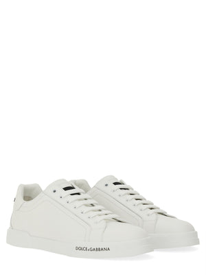 DOLCE & GABBANA Portofino Leather Sneakers for Men