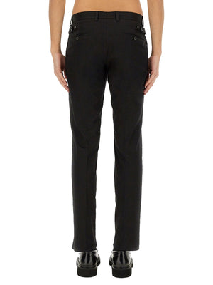 DOLCE & GABBANA Cotton Tailored Pants - Regular Fit, Men's Size 48 IT