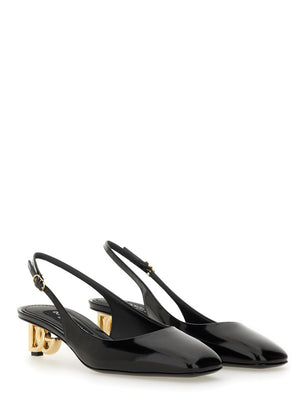 DOLCE & GABBANA Patent Leather Slingback High Heels