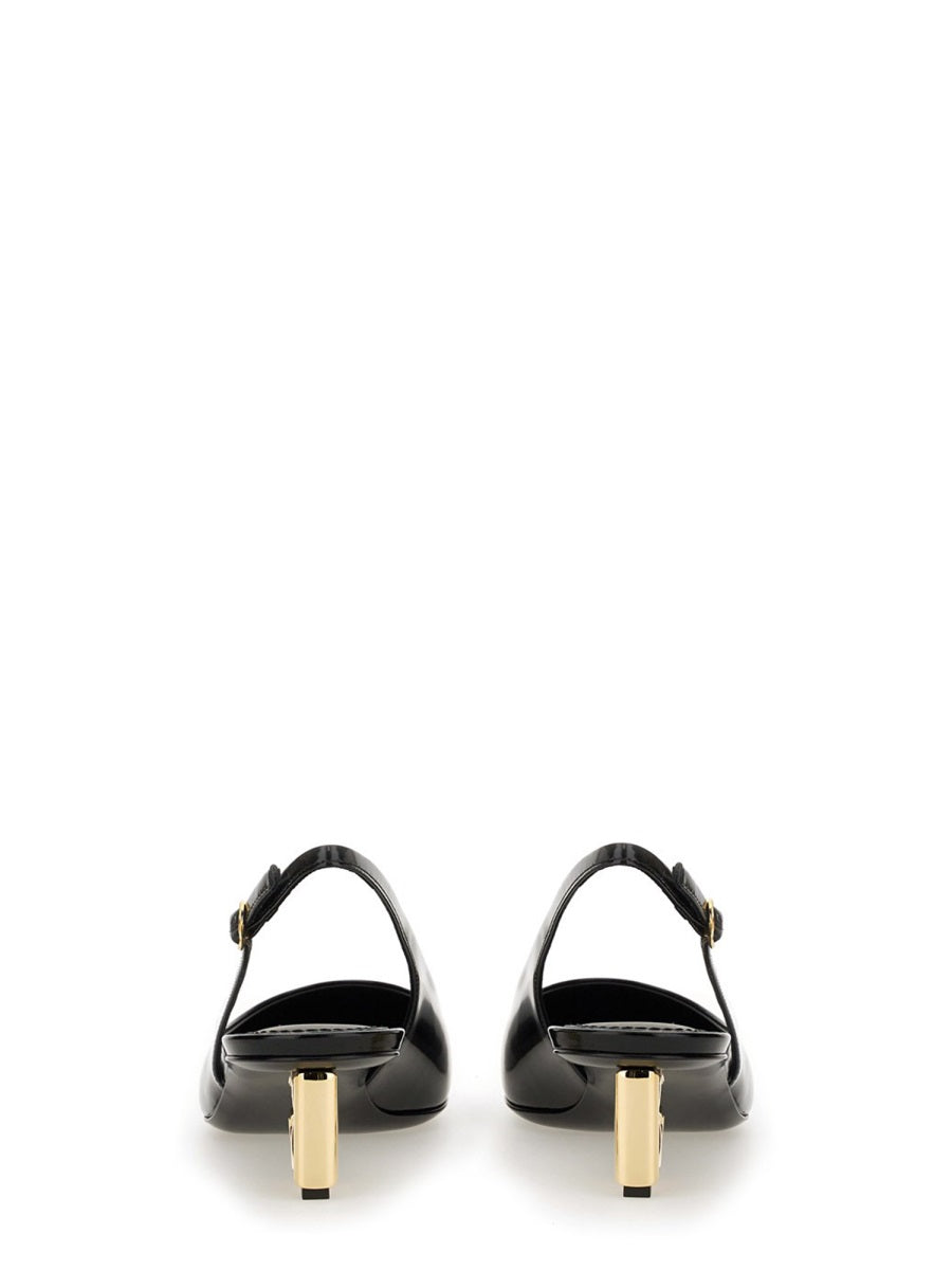 DOLCE & GABBANA Patent Leather Slingback High Heels