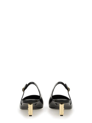 DOLCE & GABBANA Patent Leather Slingback High Heels