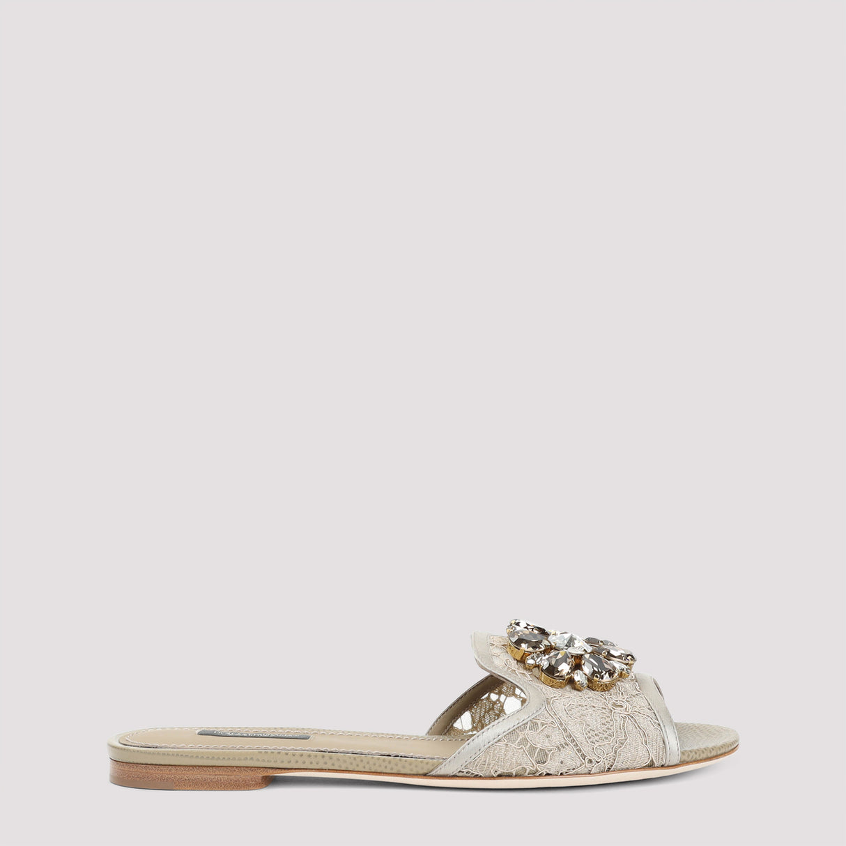 DOLCE & GABBANA Lace Flat Sandals