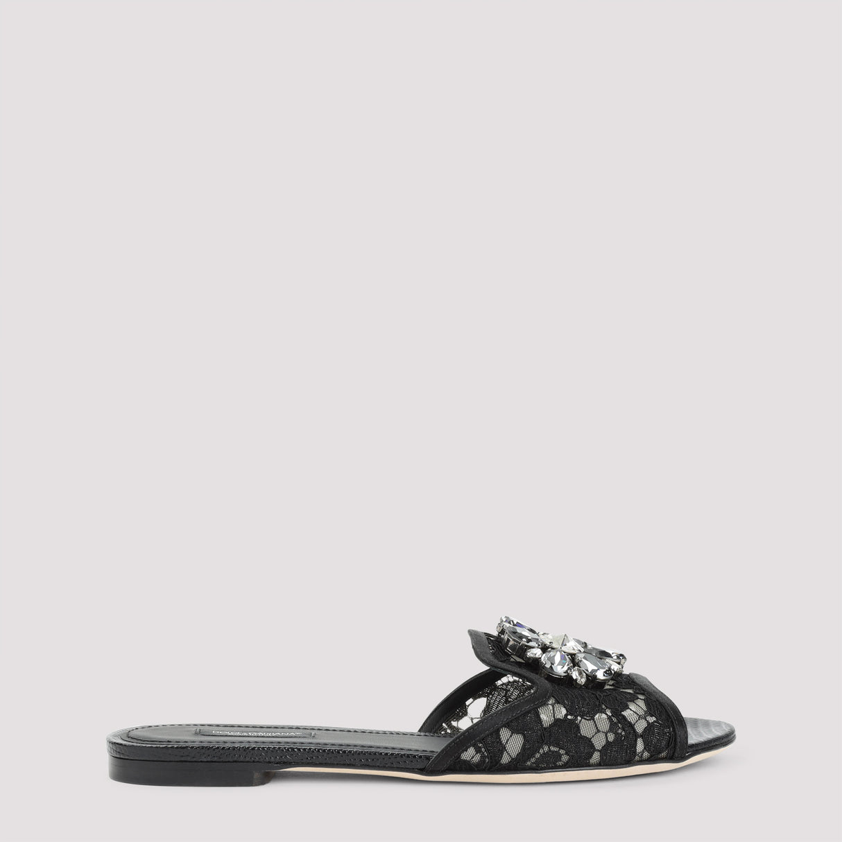 DOLCE & GABBANA Lace Flat Sandals