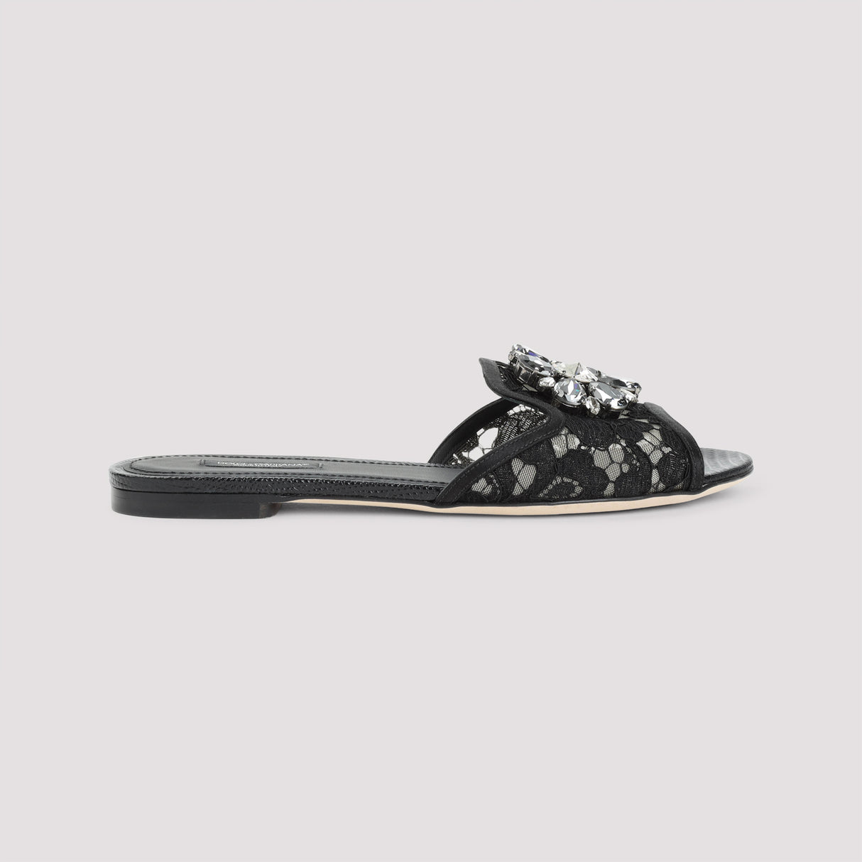 DOLCE & GABBANA Lace Flat Sandals