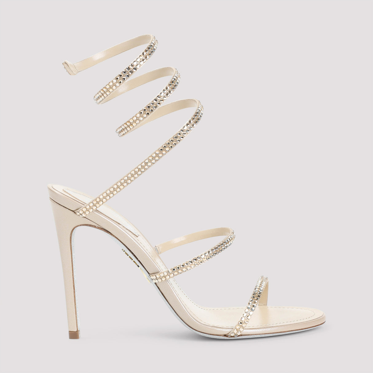 RENE` CAOVILLA Elegant Satin Mini Sandals