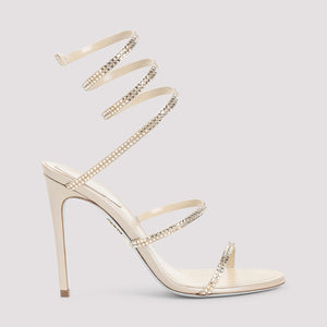 RENE` CAOVILLA Elegant Satin Mini Sandals