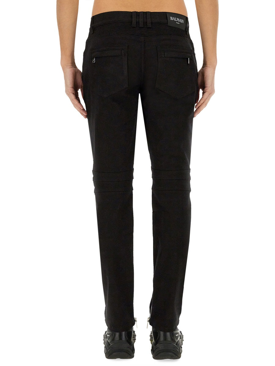 BALMAIN Men's Slim-Fit Jeans for SS25