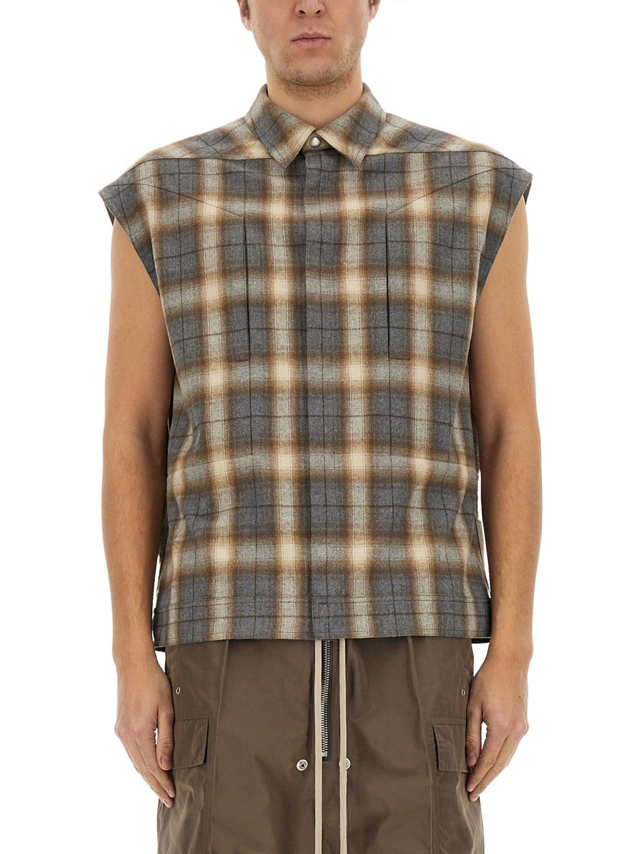 RICK OWENS Cotton Vest for Men - SS25 Collection