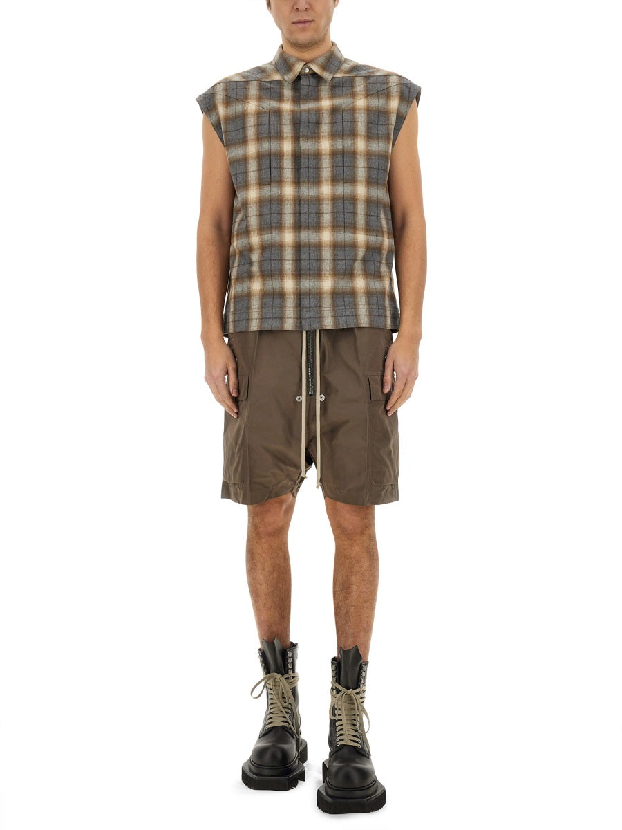 RICK OWENS Cotton Vest for Men - SS25 Collection