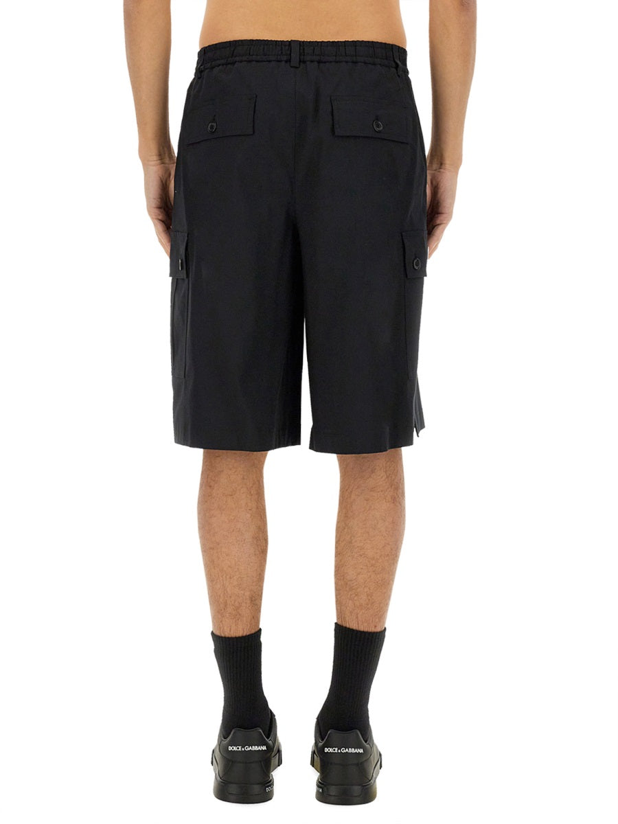 DOLCE & GABBANA Cotton Cargo Bermuda Shorts - Size 48