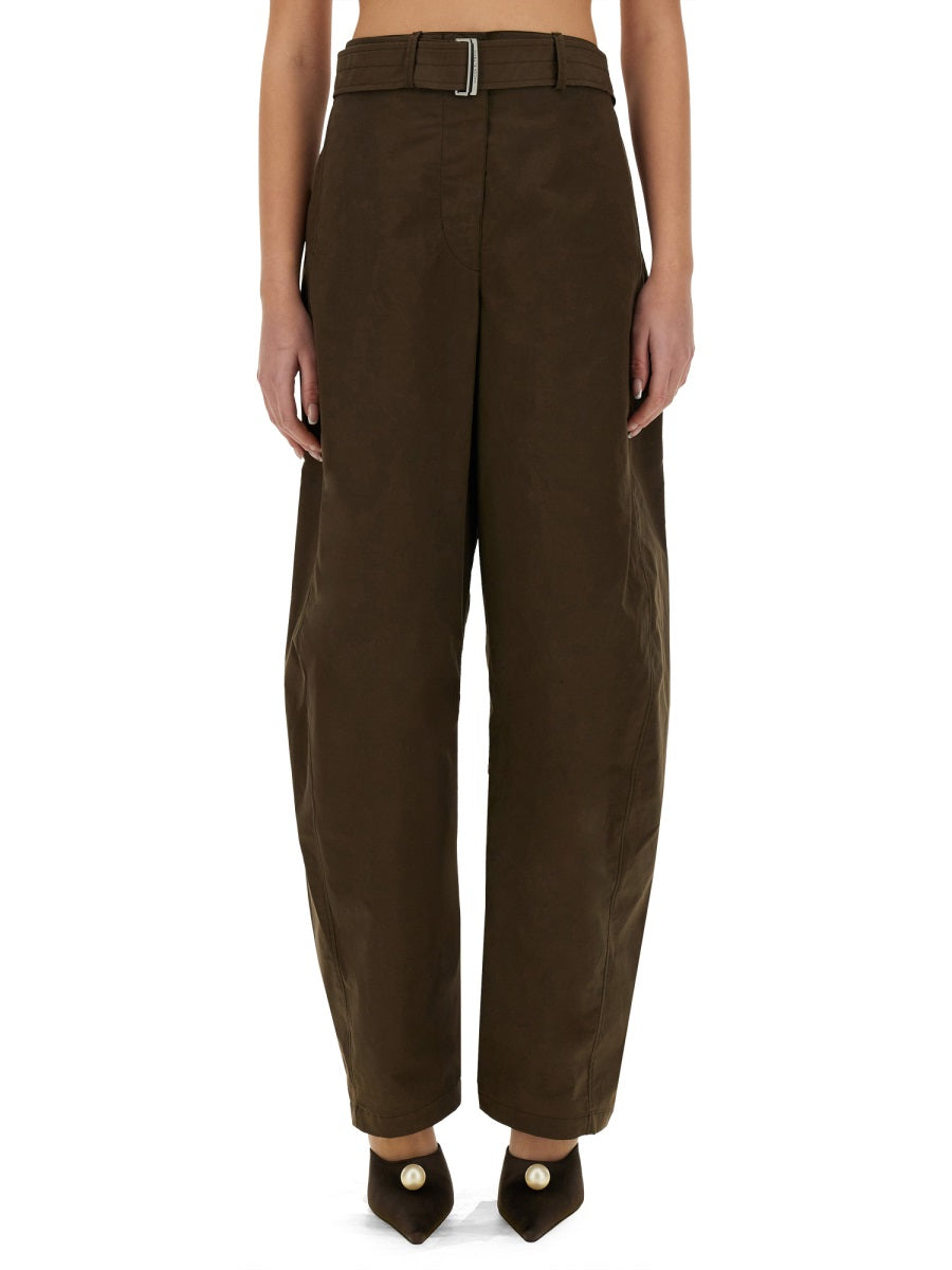 MAGDA BUTRYM Wide-Leg Pants with Belt - Size 36